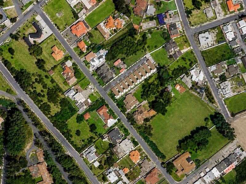 pueblo viejo foto aerea casa